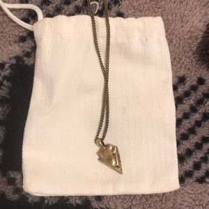 Fossil Arrowhead Long Necklace